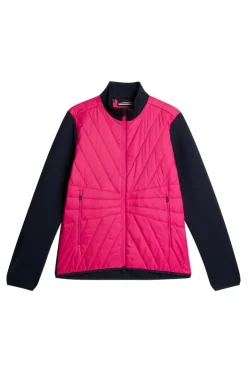 Golf|Ski<J.Lindeberg Holma Quilt Hybrid Jacket PinkPeacock