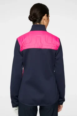 Golf|Ski<J.Lindeberg Holma Quilt Hybrid Jacket PinkPeacock