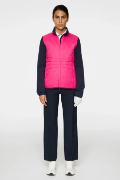 Golf|Ski<J.Lindeberg Holma Quilt Hybrid Jacket PinkPeacock
