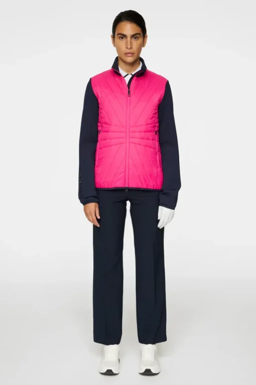 Golf|Ski<J.Lindeberg Holma Quilt Hybrid Jacket PinkPeacock