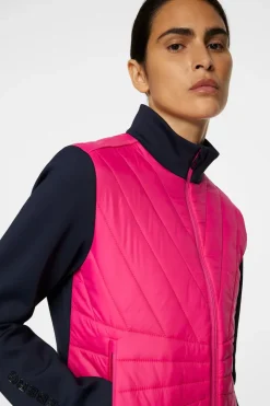Golf|Ski<J.Lindeberg Holma Quilt Hybrid Jacket PinkPeacock