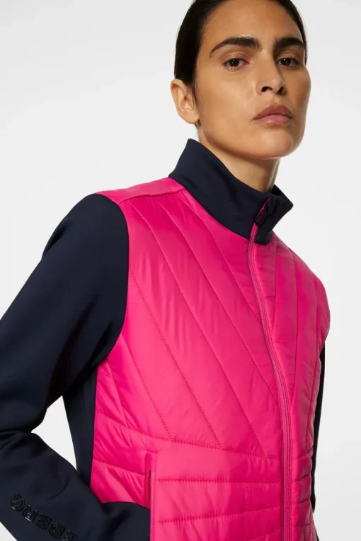 Golf|Ski<J.Lindeberg Holma Quilt Hybrid Jacket PinkPeacock