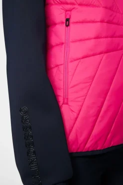 Golf|Ski<J.Lindeberg Holma Quilt Hybrid Jacket PinkPeacock