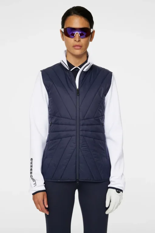 Golf|Ski<J.Lindeberg Holma Quilt Hybrid Jacket JLNavy