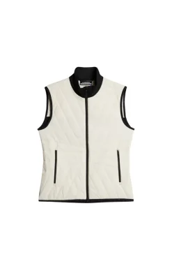 Golf|Ski<J.Lindeberg Holma Quilt Hybrid Vest WhisperWhite