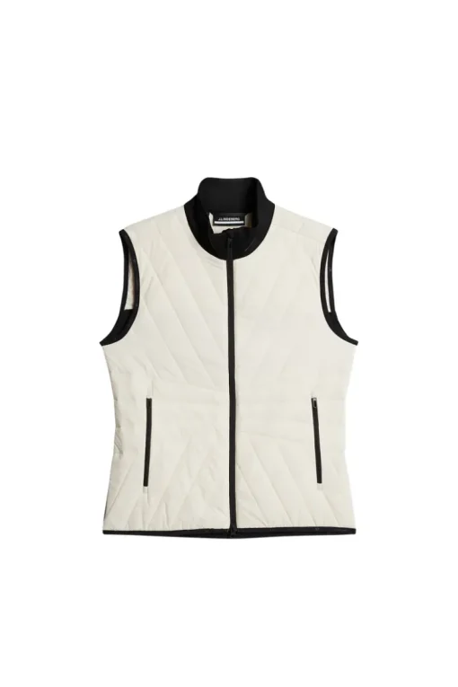 Golf|Ski<J.Lindeberg Holma Quilt Hybrid Vest WhisperWhite