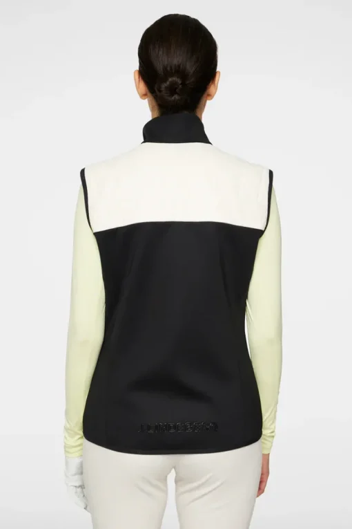 Golf|Ski<J.Lindeberg Holma Quilt Hybrid Vest WhisperWhite