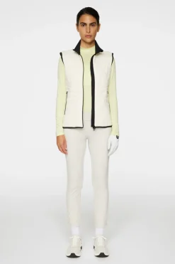 Golf|Ski<J.Lindeberg Holma Quilt Hybrid Vest WhisperWhite