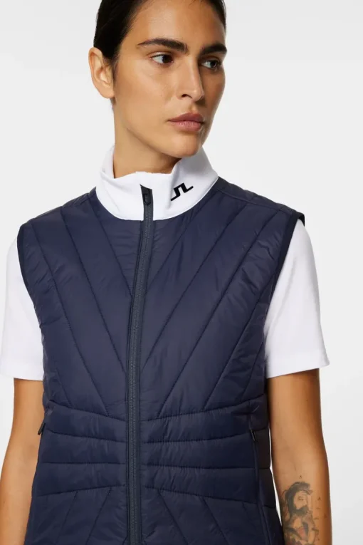 Golf|Ski<J.Lindeberg Holma Quilt Hybrid Vest JLNavy