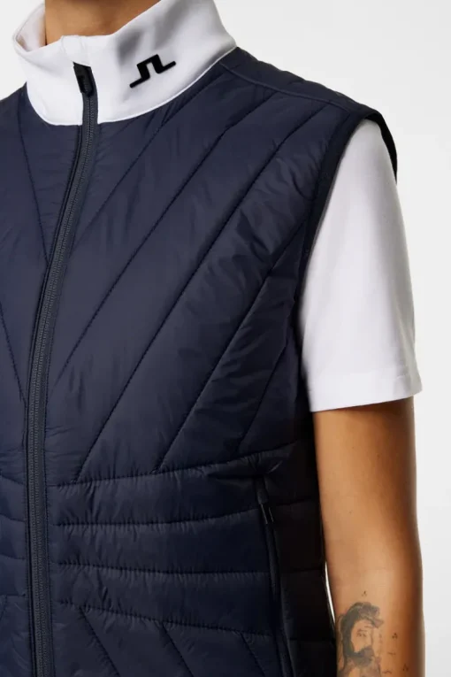 Golf|Ski<J.Lindeberg Holma Quilt Hybrid Vest JLNavy