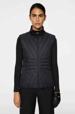 Golf|Ski<J.Lindeberg Holma Quilt Hybrid Vest Black
