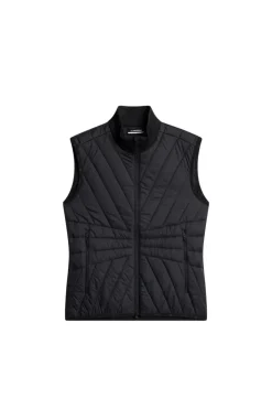 Golf|Ski<J.Lindeberg Holma Quilt Hybrid Vest Black
