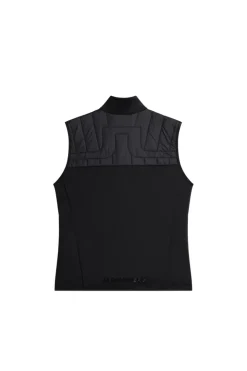 Golf|Ski<J.Lindeberg Holma Quilt Hybrid Vest Black