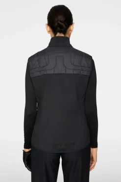 Golf|Ski<J.Lindeberg Holma Quilt Hybrid Vest Black
