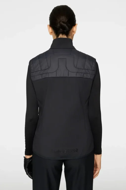 Golf|Ski<J.Lindeberg Holma Quilt Hybrid Vest Black