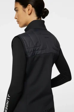 Golf|Ski<J.Lindeberg Holma Quilt Hybrid Vest Black