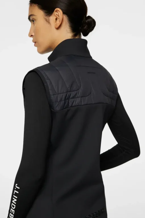 Golf|Ski<J.Lindeberg Holma Quilt Hybrid Vest Black