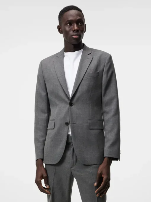 Suits & Tailoring|Blazers<J.Lindeberg Hopper U Active Hopsack GreyMelange