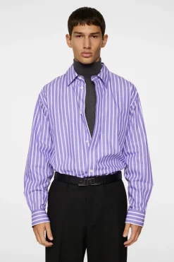 Tops|Shirts<J.Lindeberg Howard Bold YD Stripe Shirt Bougainvillea