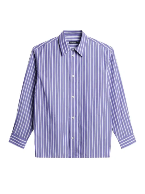 Tops|Shirts<J.Lindeberg Howard Bold YD Stripe Shirt Bougainvillea