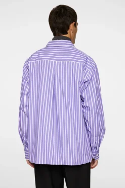 Tops|Shirts<J.Lindeberg Howard Bold YD Stripe Shirt Bougainvillea