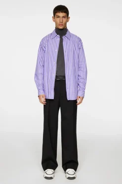 Tops|Shirts<J.Lindeberg Howard Bold YD Stripe Shirt Bougainvillea