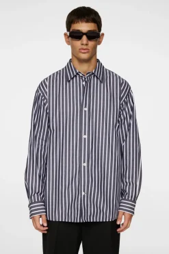 Tops|Shirts<J.Lindeberg Howard Bold YD Stripe Shirt Black