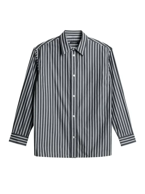 Tops|Shirts<J.Lindeberg Howard Bold YD Stripe Shirt Black