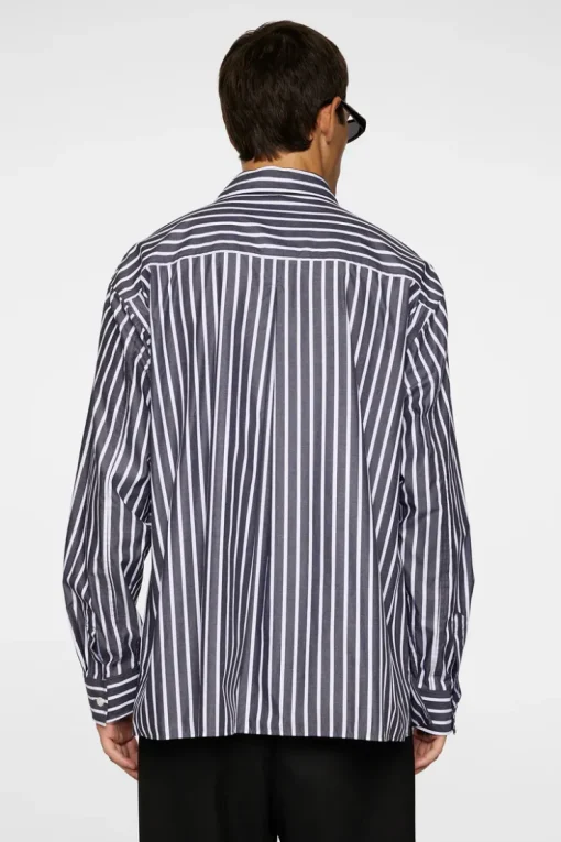 Tops|Shirts<J.Lindeberg Howard Bold YD Stripe Shirt Black