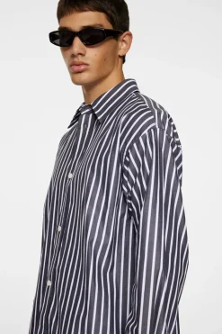 Tops|Shirts<J.Lindeberg Howard Bold YD Stripe Shirt Black