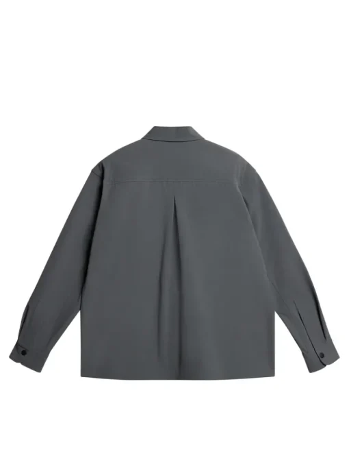 Jackets|Outerwear<J.Lindeberg Howard Tech Fleece Overshirt LavaSmoke