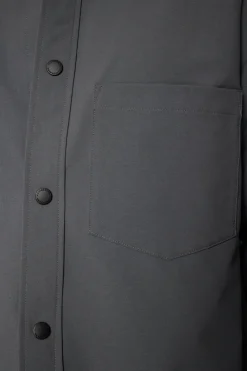 Jackets|Outerwear<J.Lindeberg Howard Tech Fleece Overshirt LavaSmoke
