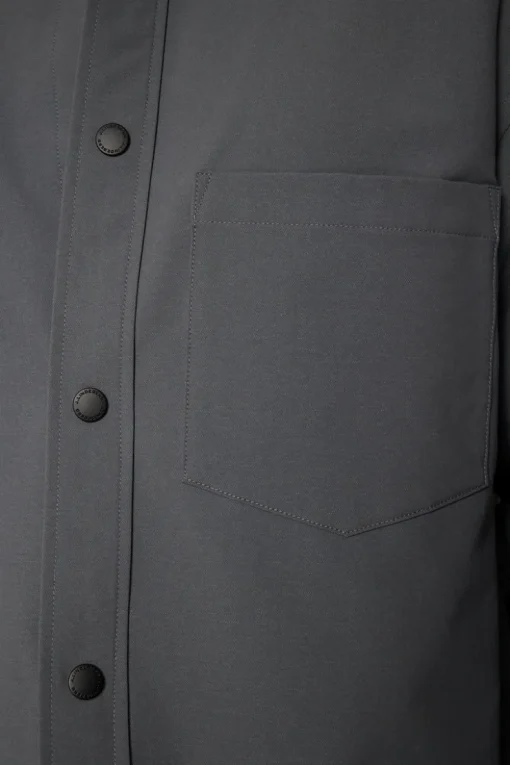 Jackets|Outerwear<J.Lindeberg Howard Tech Fleece Overshirt LavaSmoke