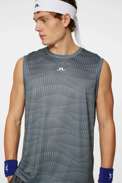 T-shirts|Tennis<J.Lindeberg Jack Sleeveless Tee ResonanceLavaSmokeL