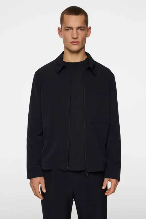 Suits & Tailoring|Blazers<J.Lindeberg Jake Zipped Overshirt JLNavy