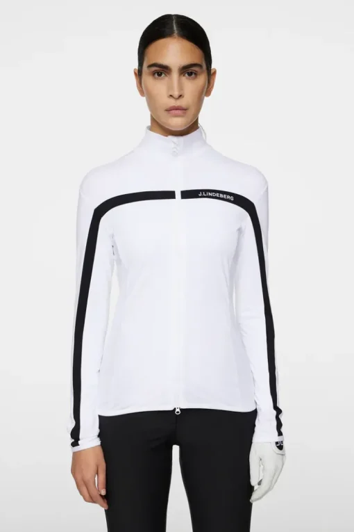 Golf|Base & Mid Layers<J.Lindeberg Janice Mid Layer White