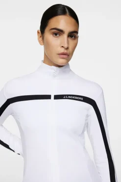 Golf|Base & Mid Layers<J.Lindeberg Janice Mid Layer White