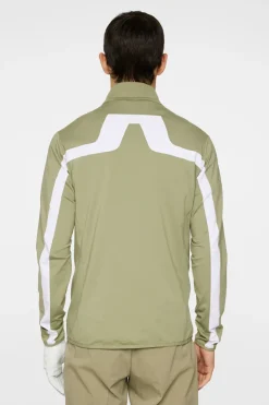 Golf|Base & Mid Layers<J.Lindeberg Jarvis Mid Layer OilGreen