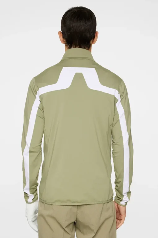 Golf|Base & Mid Layers<J.Lindeberg Jarvis Mid Layer OilGreen