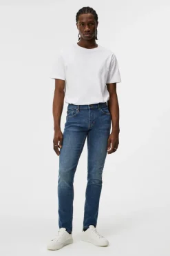 Jeans|Jeans<J.Lindeberg Jay Active Mid Indigo Jeans MidBlue