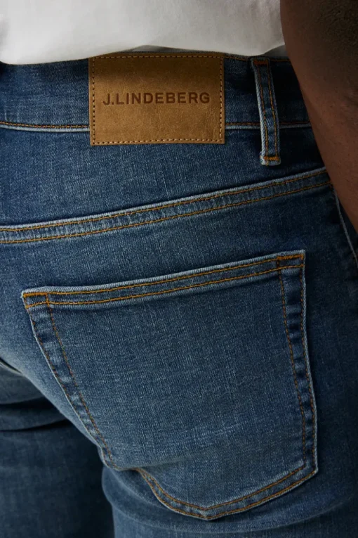 Jeans|Jeans<J.Lindeberg Jay Active Mid Indigo Jeans MidBlue