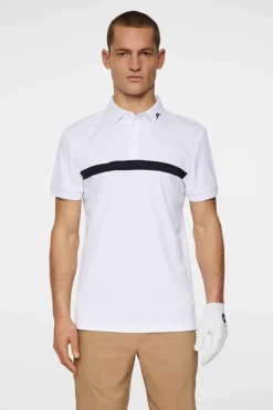 Golf|Polo Shirts<J.Lindeberg Jeff Polo White