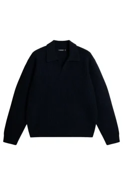 Après Ski<J.Lindeberg Jethro Heavy Polo Knit JLNavy