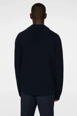 Après Ski<J.Lindeberg Jethro Heavy Polo Knit JLNavy