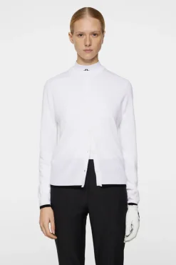 Golf|Knitwear<J.Lindeberg Joanna Knitted Cardigan White
