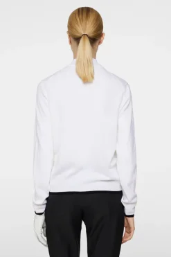 Golf|Knitwear<J.Lindeberg Joanna Knitted Cardigan White