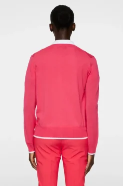 Golf|Knitwear<J.Lindeberg Joanna Knitted Cardigan Azalea