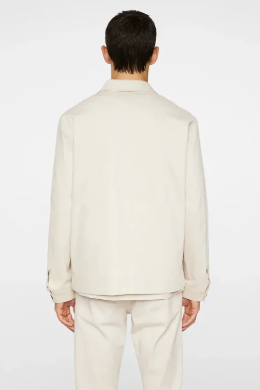Suits & Tailoring|Blazers<J.Lindeberg Julius Cotton Twill Overshirt Moonbeam