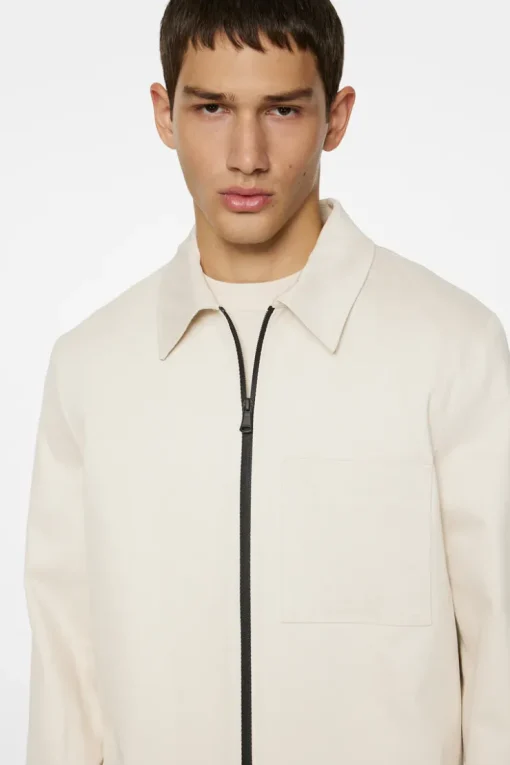 Suits & Tailoring|Blazers<J.Lindeberg Julius Cotton Twill Overshirt Moonbeam