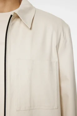 Suits & Tailoring|Blazers<J.Lindeberg Julius Cotton Twill Overshirt Moonbeam